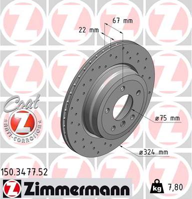 Zimmermann 150.3477.52 - Discofreno autozon.pro