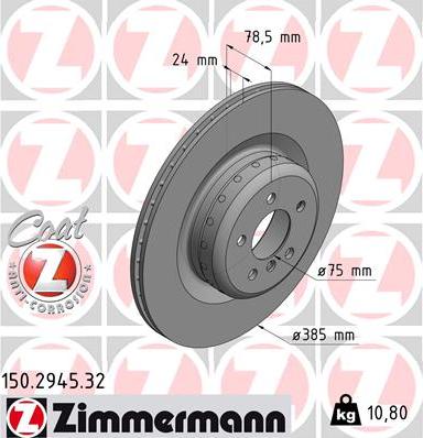 Zimmermann 150.2945.32 - Discofreno autozon.pro