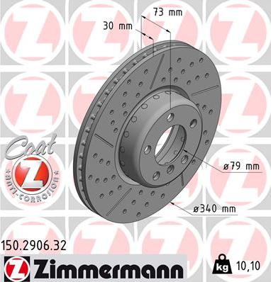 Zimmermann 150.2906.32 - Discofreno autozon.pro