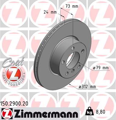 Zimmermann 150.2900.20 - Discofreno autozon.pro