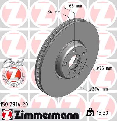 Zimmermann 150.2914.20 - Discofreno autozon.pro