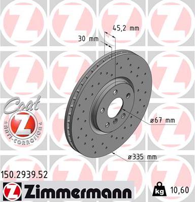 Zimmermann 150.2939.52 - Discofreno autozon.pro