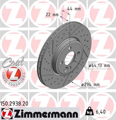 Zimmermann 150.2938.20 - Discofreno autozon.pro