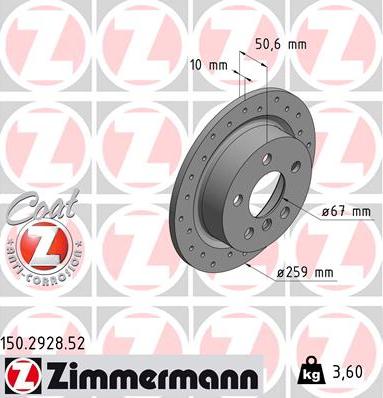 Zimmermann 150.2928.52 - Discofreno autozon.pro