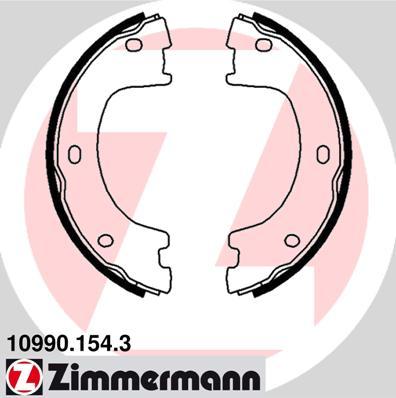 Zimmermann 10990.154.3 - Kit ganasce, Freno stazionamento autozon.pro