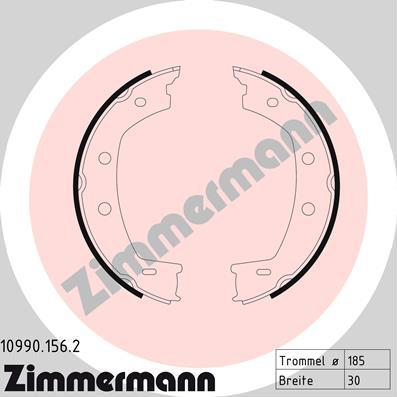 Zimmermann 10990.156.2 - Kit ganasce, Freno stazionamento autozon.pro