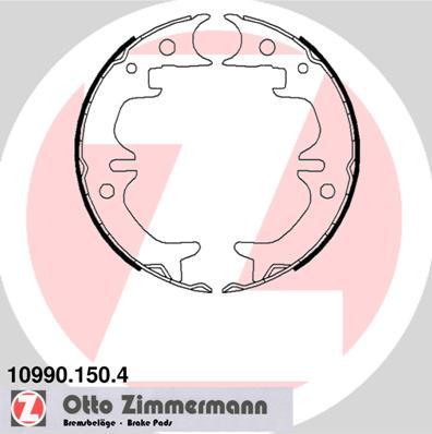 Zimmermann 10990.150.4 - Kit ganasce, Freno stazionamento autozon.pro