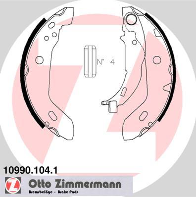 Zimmermann 10990.104.1 - Kit ganasce freno autozon.pro