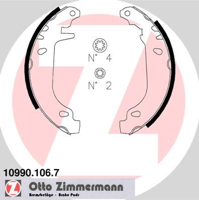 Zimmermann 10990.106.7 - Kit ganasce freno autozon.pro