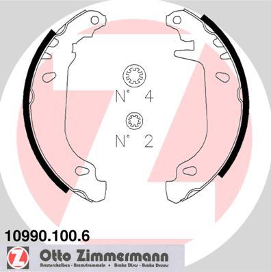 Zimmermann 10990.100.6 - Kit ganasce freno autozon.pro