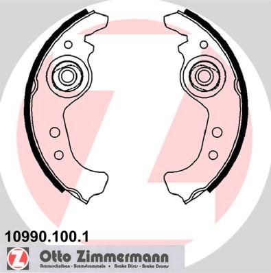 Zimmermann 10990.100.1 - Kit ganasce freno autozon.pro