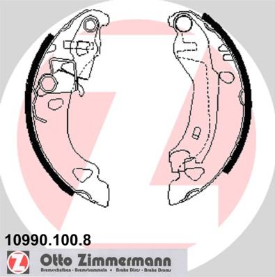 Zimmermann 10990.100.8 - Kit ganasce freno autozon.pro