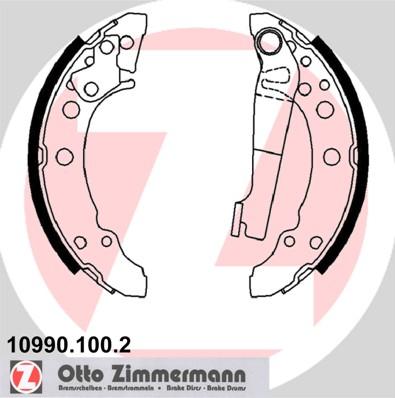 Zimmermann 10990.100.2 - Kit ganasce freno autozon.pro