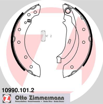 Zimmermann 10990.101.2 - Kit ganasce freno autozon.pro