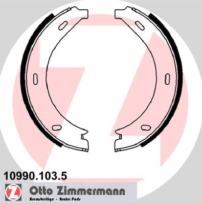 Zimmermann 10990.103.5 - Kit ganasce, Freno stazionamento autozon.pro