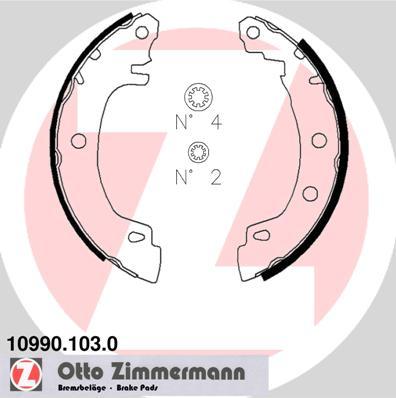 Zimmermann 10990.103.0 - Kit ganasce freno autozon.pro