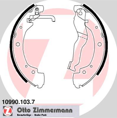 Zimmermann 10990.103.7 - Kit ganasce freno autozon.pro