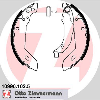 Zimmermann 10990.102.5 - Kit ganasce freno autozon.pro