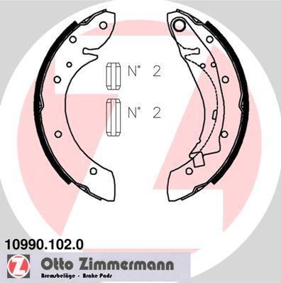 Zimmermann 10990.102.0 - Kit ganasce freno autozon.pro