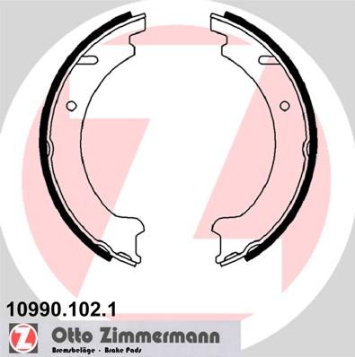 Zimmermann 10990.102.1 - Kit ganasce, Freno stazionamento autozon.pro