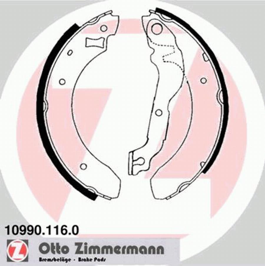 Zimmermann 10990.116.0 - Kit ganasce freno autozon.pro