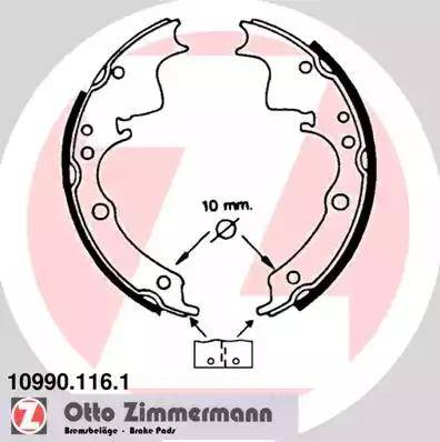 Zimmermann 10990.116.1 - Kit ganasce freno autozon.pro