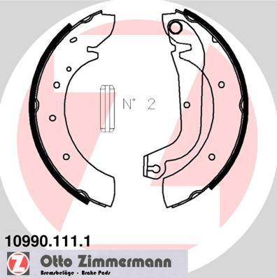 Zimmermann 10990.111.1 - Kit ganasce freno autozon.pro