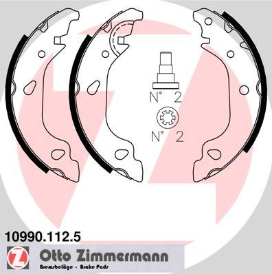 Zimmermann 10990.112.5 - Kit ganasce freno autozon.pro