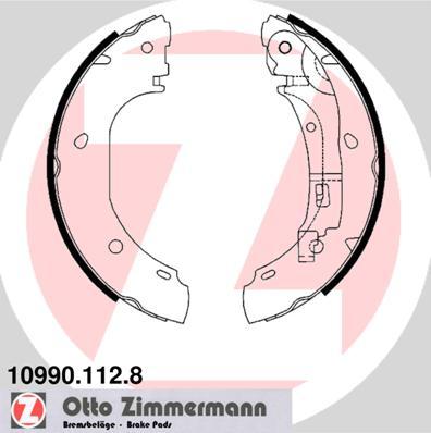 Zimmermann 10990.112.8 - Kit ganasce freno autozon.pro