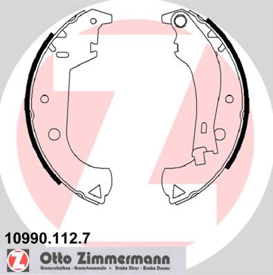 Zimmermann 10990.112.7 - Kit ganasce freno autozon.pro