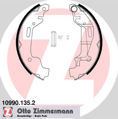 Zimmermann 10990.135.2 - Kit ganasce freno autozon.pro