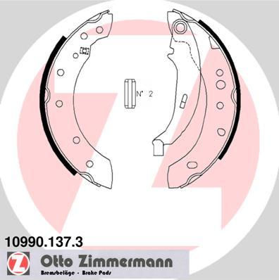 Zimmermann 10990.137.3 - Kit ganasce, Freno stazionamento autozon.pro