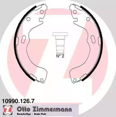 Zimmermann 10990.126.7 - Kit ganasce freno autozon.pro