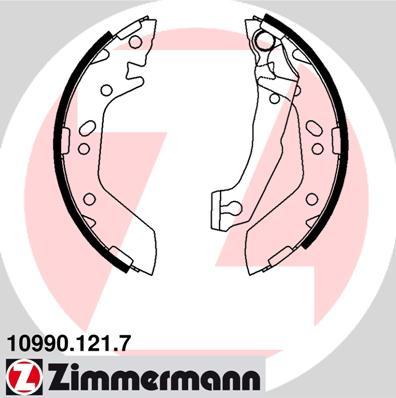 Zimmermann 10990.121.7 - Kit ganasce freno autozon.pro