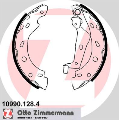 Zimmermann 10990.128.4 - Kit ganasce freno autozon.pro