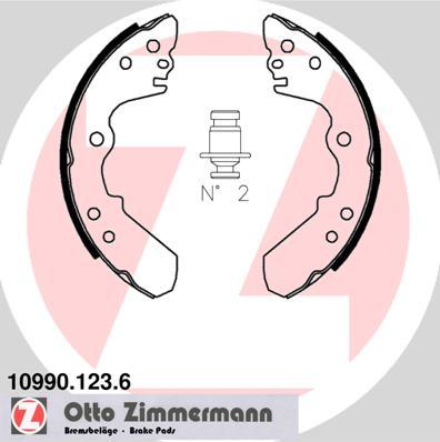 Zimmermann 10990.123.6 - Kit ganasce freno autozon.pro