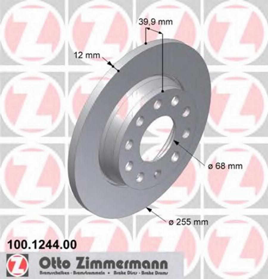 Zimmermann 100 1244 00 - Discofreno autozon.pro