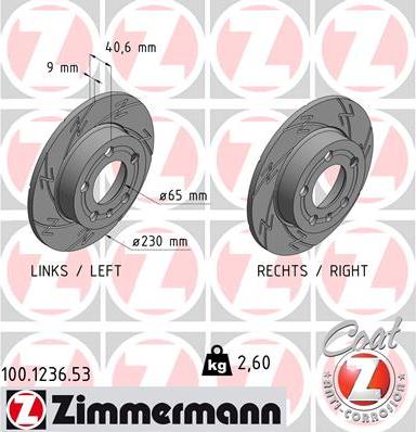 Zimmermann 100.1236.53 - Discofreno autozon.pro