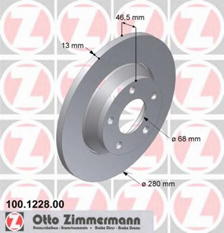 Zimmermann 100 1228 00 - Discofreno autozon.pro