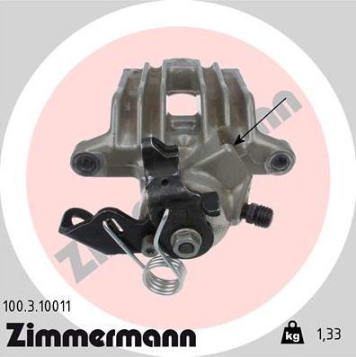 Zimmermann 100.3.10011 - Pinza freno autozon.pro