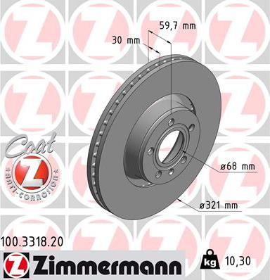 Zimmermann 100.3318.20 - Discofreno autozon.pro