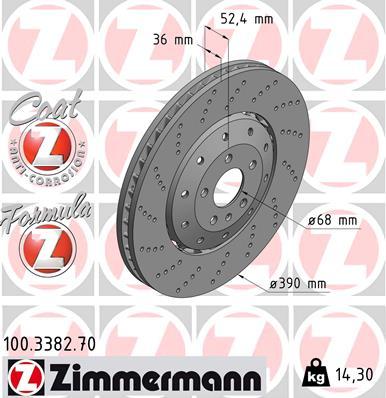 Zimmermann 100.3382.70 - Discofreno autozon.pro