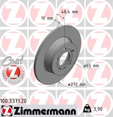 Zimmermann 100.3371.20 - Discofreno autozon.pro