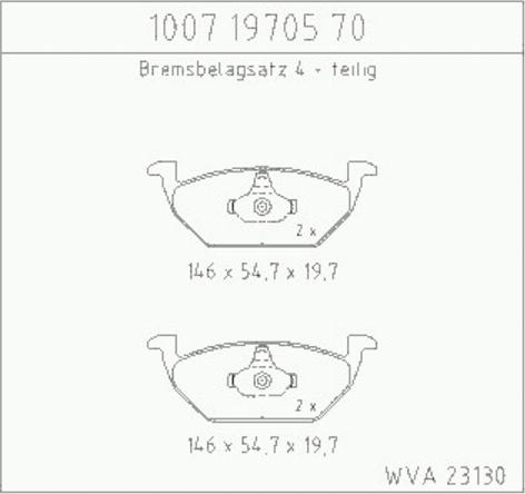 Zimmermann 10071970570 - Kit pastiglie freno, Freno a disco autozon.pro