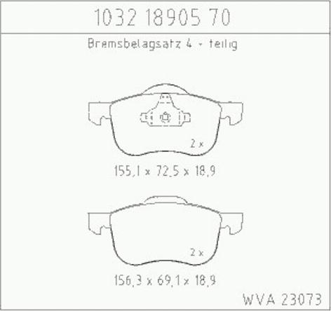 Zimmermann 10321890570 - Kit pastiglie freno, Freno a disco autozon.pro