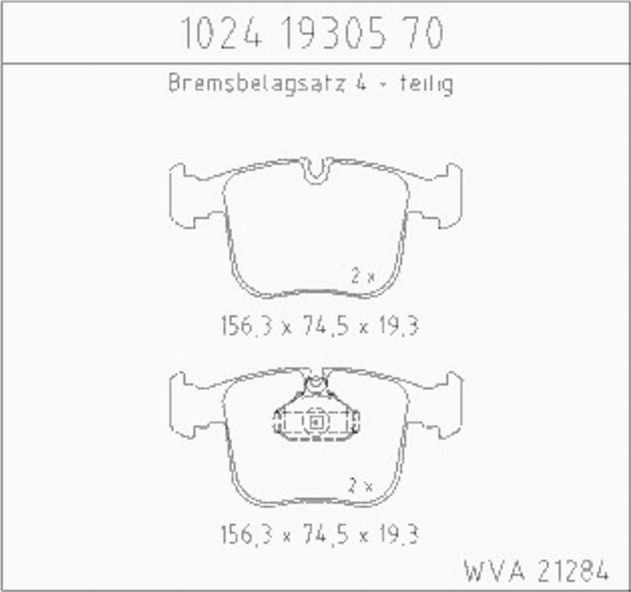 Zimmermann 10241930570 - Kit pastiglie freno, Freno a disco autozon.pro