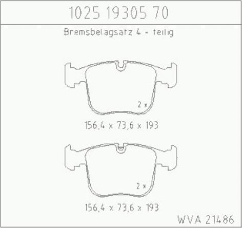 Zimmermann 10251930570 - Kit pastiglie freno, Freno a disco autozon.pro