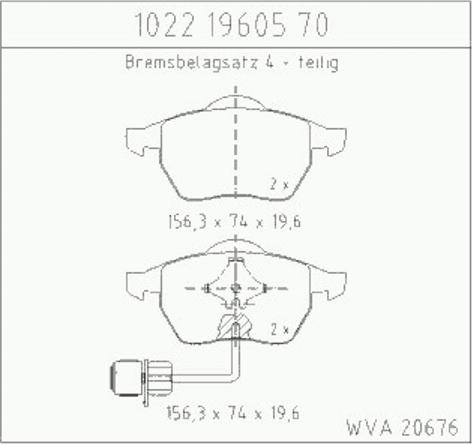 Zimmermann 10221960570 - Kit pastiglie freno, Freno a disco autozon.pro