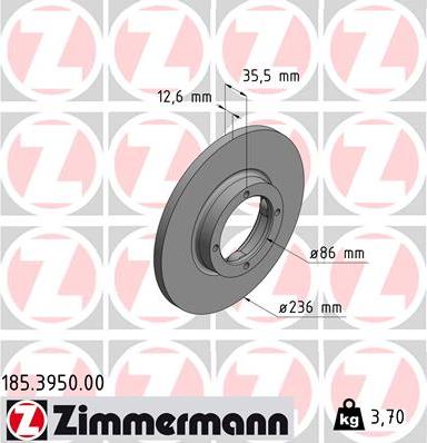 Zimmermann 185.3950.00 - Discofreno autozon.pro