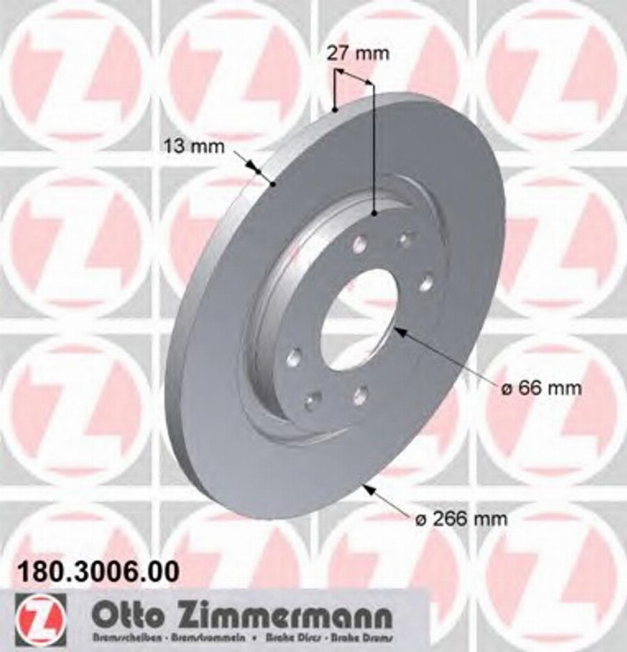 Zimmermann 180.3006.00 - Discofreno autozon.pro